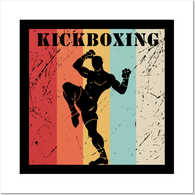 Kickboxing Vintage Retro Wall Art by sunima